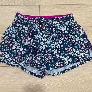 Girls flower athletic shorts
